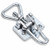 Zinc 504 Non Locking Forged Loop End Heavy Duty Adjustable Over Center Catch with Holes