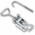 Zinc 702 Locking Stamped Hook End Adjustable Over Center Catch with Holes