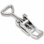 Zinc 702S Non Locking Stamped Loop End Adjustable Over Center Catch with Holes