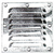 6 x 10 inch Stainless Steel Louvered Vents