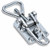 Zinc 404 Non Locking Forged Loop End Heavy Duty Adjustable Over Center Catch with Holes