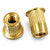RRN01032225C - 10-32 Ribbed Rivet Nut, Large Flange
