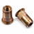 RRNEL000M630A - M6 x 1.00 Ribbed Rivet Nut, Large Flange