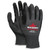 Nxg Work Gloves 15 Gauge Salt And Pepper Nylon Shell Black Nitrile Foam Palm And Fingertips - Extra Small
