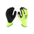 S Hi-Vis Lime 10ga Acrylic Liner Latex Crinkle Coated Glove Pair Xl