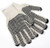 Small Natural 7 Gauge Cotton/Polyester Two-Sided Pvc Dots Gloves Pair