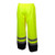 Waterproof Hi-Vis Breathable Polyester With Polyurethane Coating Sewn And Sealed Waterproof Seams Elastic Waist Band Rain Pants - Xl