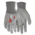 Xl Mcr Safety, 13 Gauge Gray Nylon Shell, Black Pu
