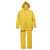 Stormfront .35 Mm Pvc/Polyester. 3 Piece Rainsuit, Corduroy Collar, Storm Fly Front With Zipper/Snap Buttons, Bib Pants Suspenders, Yellow Color