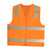 Class Ii, Orange Surveyors Vest, Solid Front And Mesh Back, 2" Silver Stripes, Zipper Closure, Multiple Pockets For Pad/Pen, Radio/Phone, Flashlight And Mic Tabs On Each Shoulder