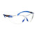 3m Safety Glasses Solus 1000 Series Ansi Z87 Scotchgard Anti-Fog Clear Lens Low Profile Blue/Black Frame