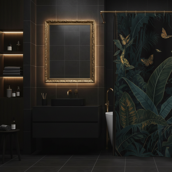 Dark Luxury Bathroom