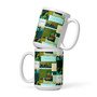 Tropical White glossy mug