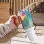 Colorful Travel Mug with Handle - Insulated Stainless Steel | Free Fashion Spirit