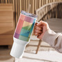 Colorful Travel Mug with Handle - Insulated Stainless Steel | Free Fashion Spirit