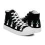 Triangles Women's High Top Canvas Shoes - Geometric Sneakers