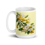Citrus White Glossy Mug - Fresh Fruit Coffee Cup