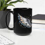  Black Night Wing Mug - Spiritual Angel Coffee Cup