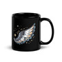  Black Night Wing Mug - Spiritual Angel Coffee Cup