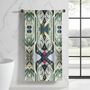 Teal Modern Towel - Art Deco Geometric Beach & Bath Towel | Free Fashion Spirit