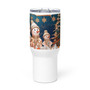 Snowman's Christmas Travel mug with a handle