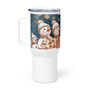 Snowman's Christmas Travel mug with a handle
