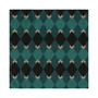 Emerald Mosaic Comforter | Geometric Bedding with Coral Accents