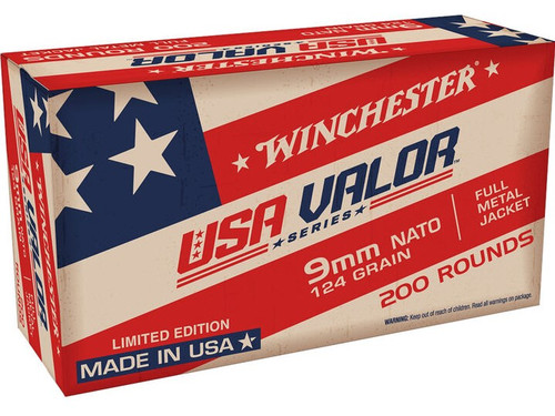 Winchester | USA Valor | 124gr FMJ | 9mm