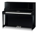 K-400 | 48" Upright Piano | Ebony Polish/Nickel Hardware