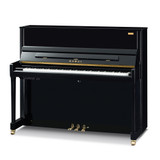 Kawai 48" K-300 Aures 2 Hybrid Upright Piano | Polished Ebony