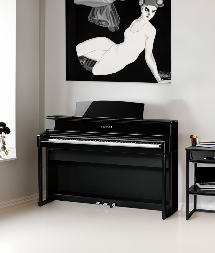 Kawai CA701 Digital Piano - Polished Ebony - Kawai Piano Gallery