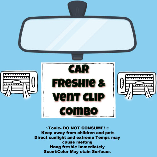 Car Freshie Vent Clip Combo