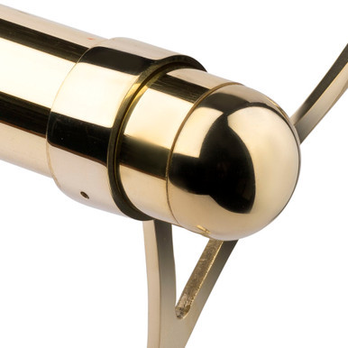 Domed End Cap - Polished Brass - 2" OD