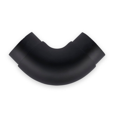 Curved Flush Elbow Fitting 90 Degree - Matte Black - 2" OD