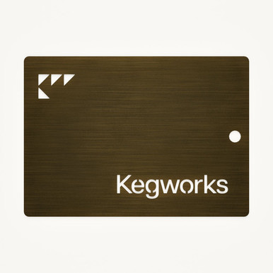 KegWorks Antique Brass Sample Chip
