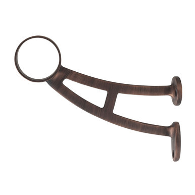 Bar Mount Foot Rail Bracket - Antique Bronze - 2" OD