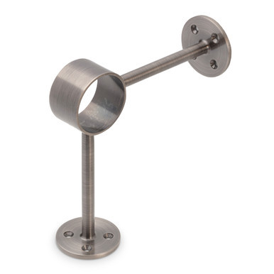 90 deg. Post Foot Rail Bracket - Pewter - 2" OD