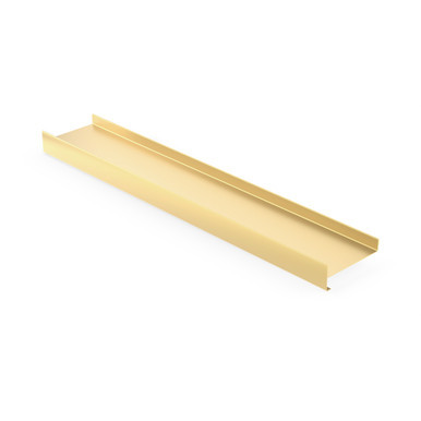 Misty Brass Double Hem Drink Rail - 8 ft length