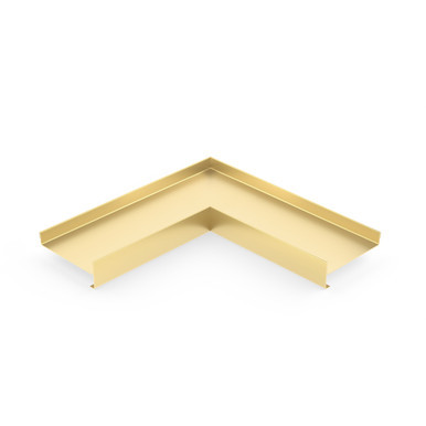 Misty Brass Double Hem Drink Rail - Inside Corner
