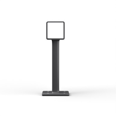 Center Post Bracket - Gunmetal Grey - 1.5" - Square