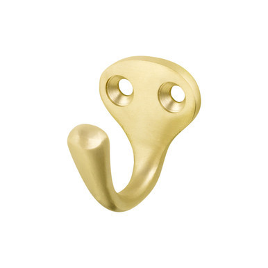 Bar Face Purse & Coat Hook - Single - Brushed Brass