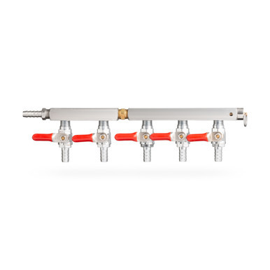 5-Way CO2 Distribution Bar with Safety
