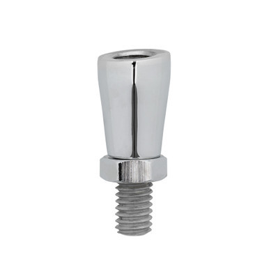 Angle Bonnet for Draft Beer Faucet - Chrome Plated Brass