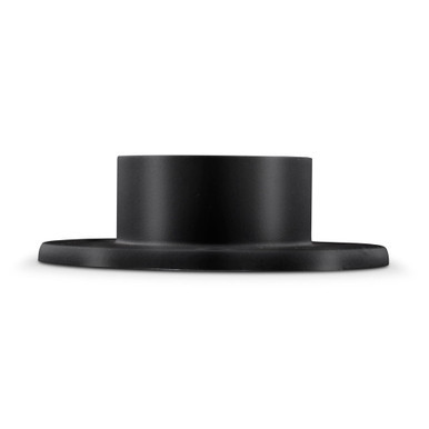 4" Wall Flange - Matte Black - 2" OD
