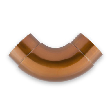 Curved Flush Elbow Fitting 90 Degree - Sunset Copper - 2" OD