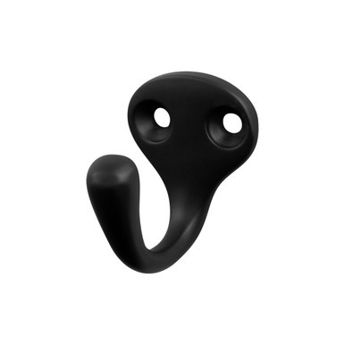 Bar Face Purse & Coat Hook - Single - Matte Black