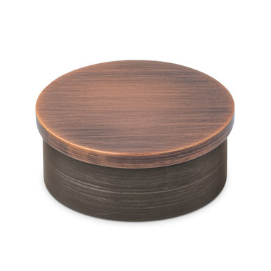 Flush Flat End Cap - Antique Copper - 2" OD