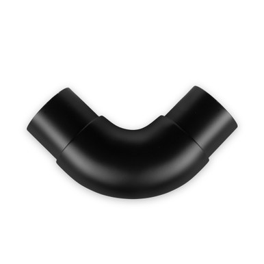 Curved Flush Elbow Fitting 90 Degree - Matte Black - 1.5" OD