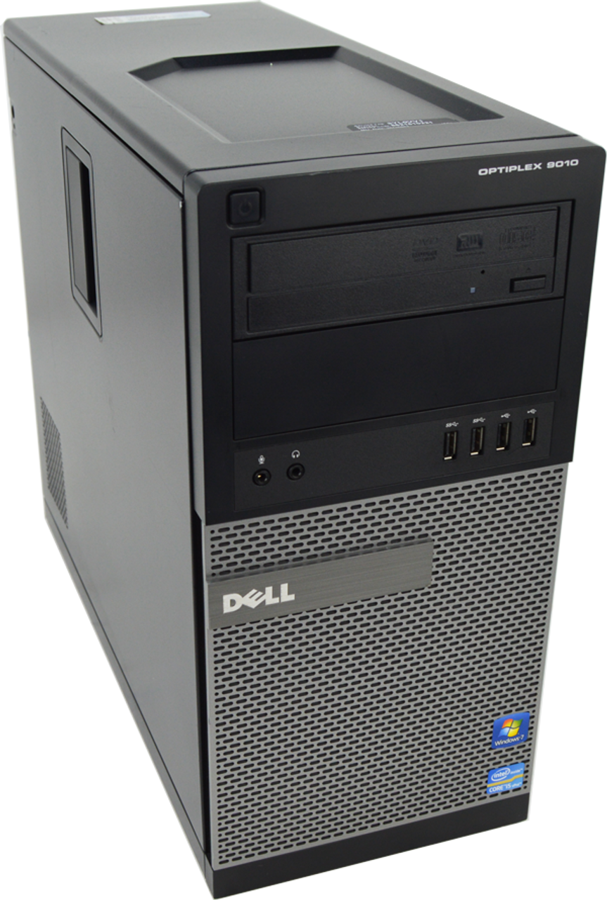 Dell Optiplex 9010 Tower Quad Core i5 3.4GHz, 8GB Ram, 500GB HDD, DVD-RW, Windows 10 Pro 64 Desktop Computer