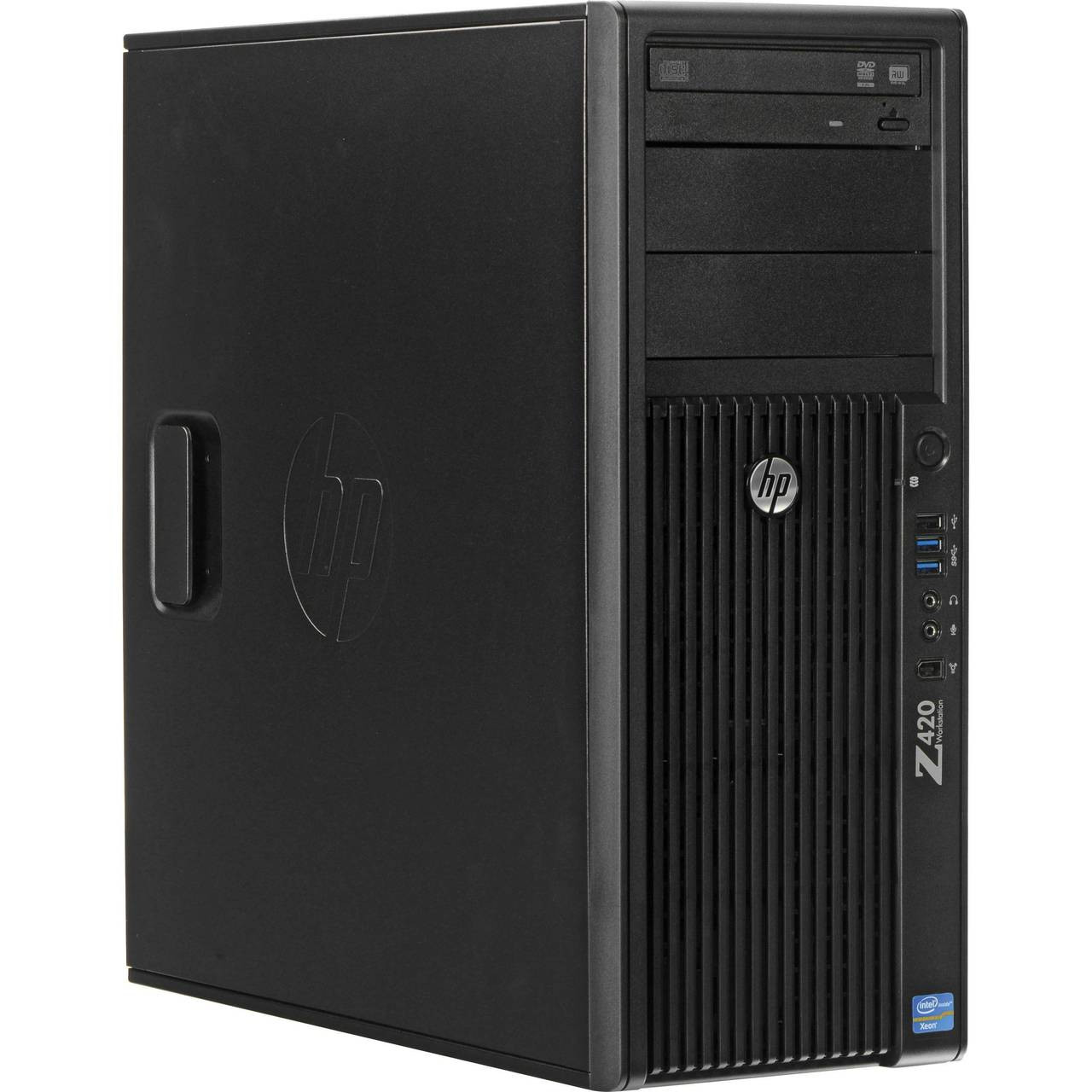 HP Workstation Z420 Tower Quad Core Intel Xeon 3.6GHz, 8GB Ram, 500GB HDD, DVD-RW, Windows 10 Pro 64 Desktop Computer